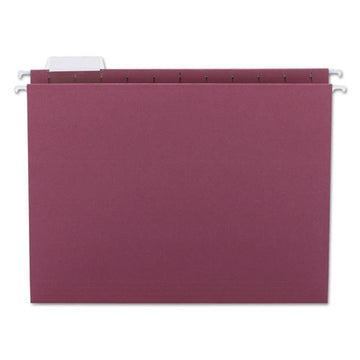 Smead® Colored Hanging File Folders, Letter Size, 1-5-cut Tab, Maroon, 25-box freeshipping - TVN Wholesale